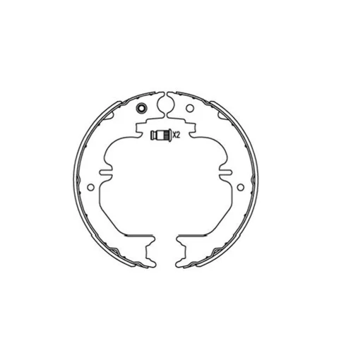 Sada brzdových čeľustí KAVO PARTS KBS-9923