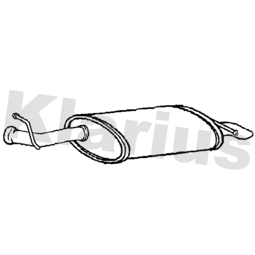 Koncový tlmič výfuku KLARIUS 220817