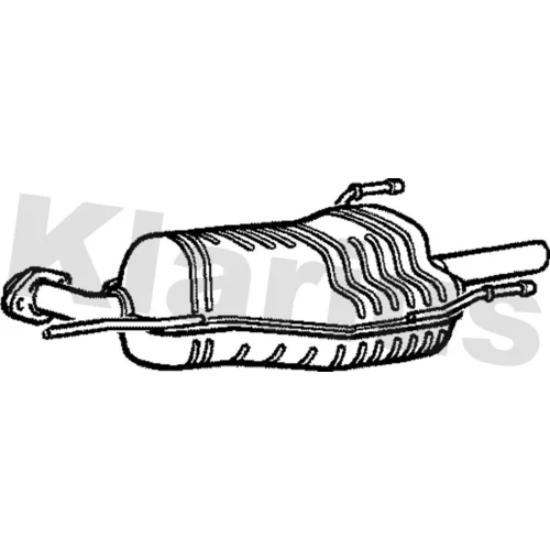 Koncový tlmič výfuku KLARIUS 220979