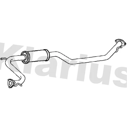 Stredný tlmič výfuku KLARIUS 221653