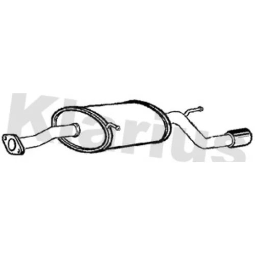 Koncový tlmič výfuku KLARIUS 221827