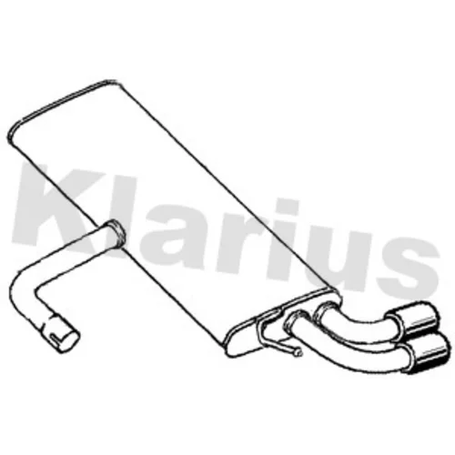 Koncový tlmič výfuku KLARIUS 222972