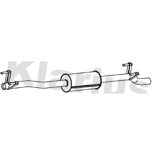 Stredný tlmič výfuku KLARIUS 231558