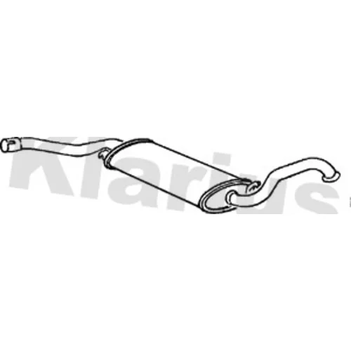 Stredný tlmič výfuku KLARIUS 240024