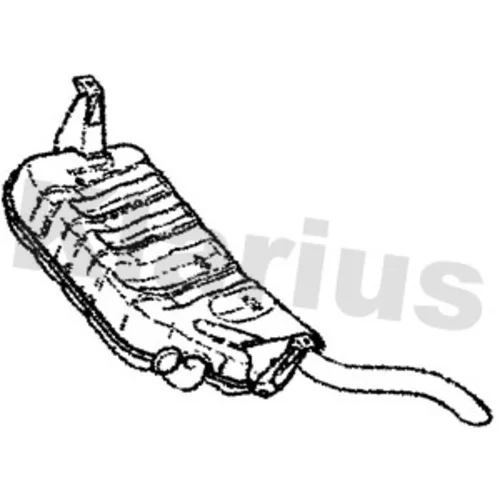 Koncový tlmič výfuku KLARIUS 240889