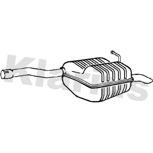 Koncový tlmič výfuku KLARIUS 240975