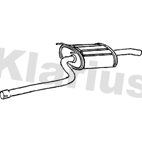Koncový tlmič výfuku KLARIUS 241002