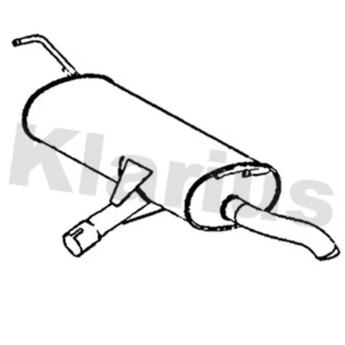 Koncový tlmič výfuku KLARIUS 241259