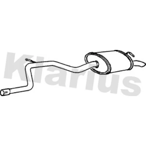 Koncový tlmič výfuku KLARIUS 250344