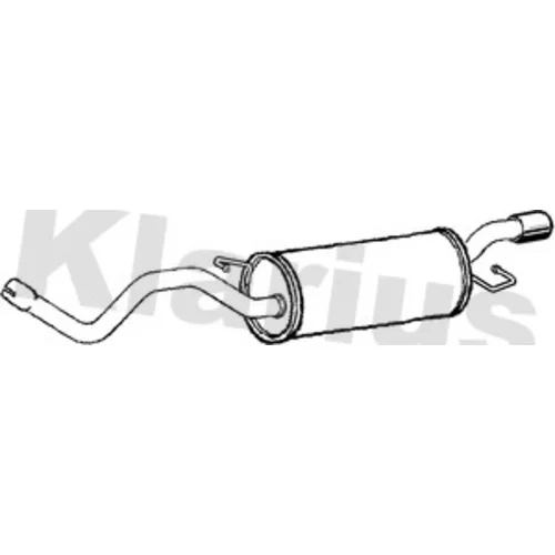 Koncový tlmič výfuku KLARIUS 250657