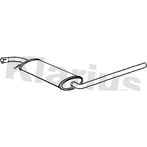 Stredný tlmič výfuku KLARIUS 250794