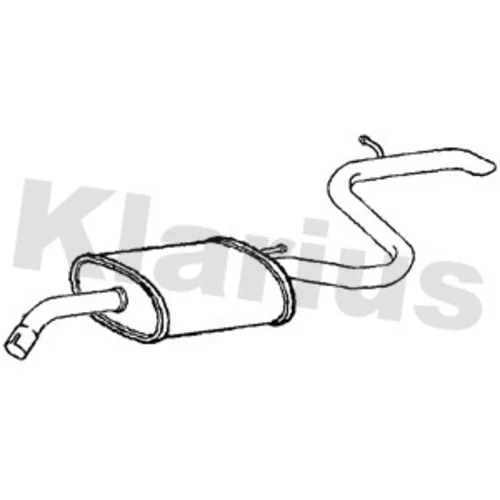 Koncový tlmič výfuku KLARIUS 250904