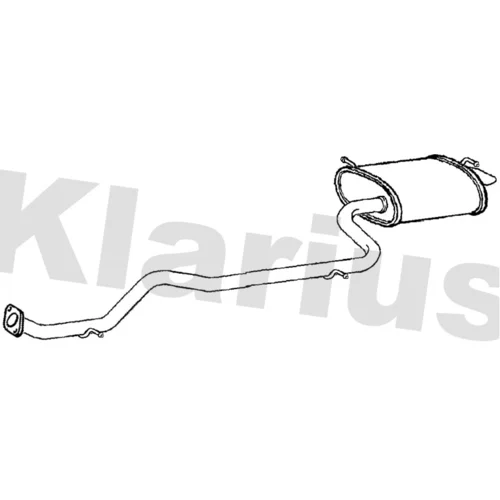 Koncový tlmič výfuku KLARIUS 270889