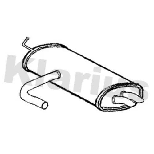 Koncový tlmič výfuku KLARIUS VW1148Q