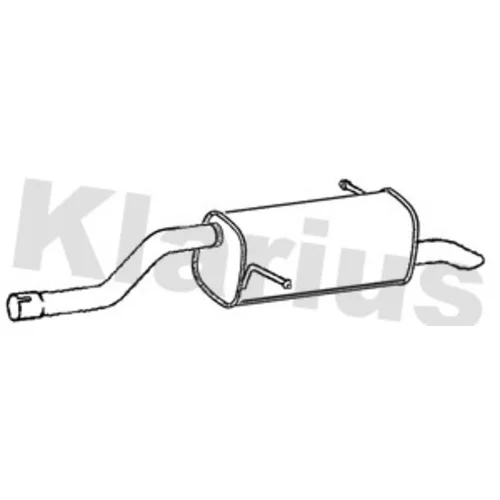 Koncový tlmič výfuku KLARIUS 221681