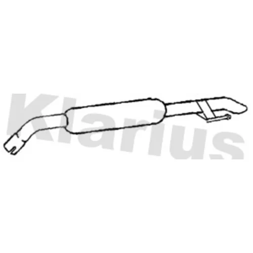 Koncový tlmič výfuku KLARIUS 221782
