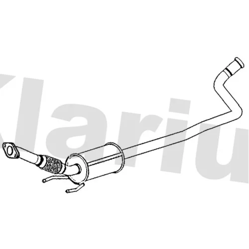 Stredný tlmič výfuku KLARIUS 222967