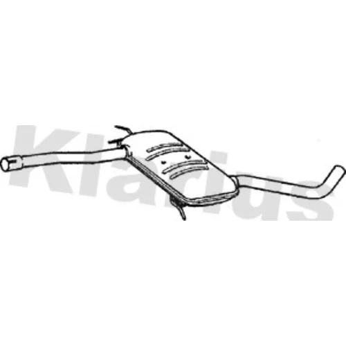 Stredný tlmič výfuku KLARIUS 230684