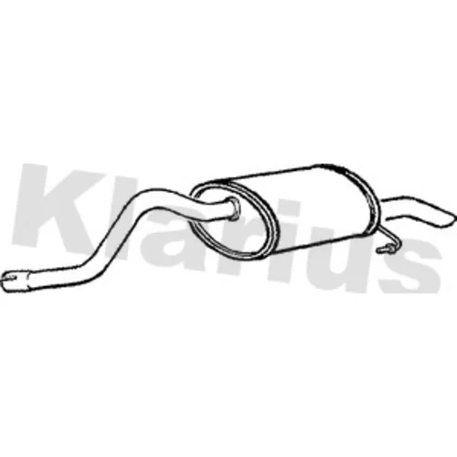 Koncový tlmič výfuku KLARIUS 230864