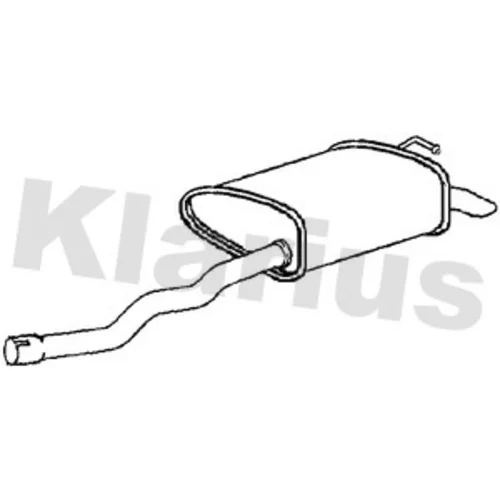 Koncový tlmič výfuku KLARIUS 230949