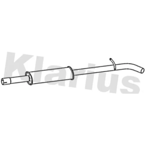 Stredný tlmič výfuku KLARIUS 231459