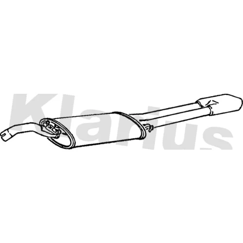 Koncový tlmič výfuku KLARIUS 240403