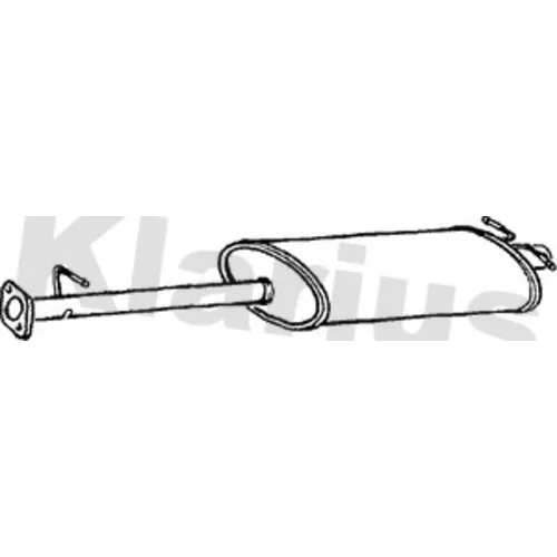 Stredný tlmič výfuku KLARIUS 240454