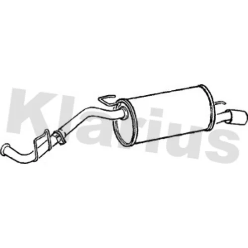 Koncový tlmič výfuku KLARIUS 240552