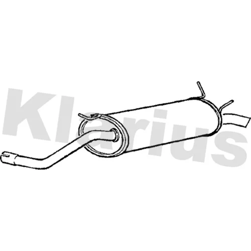 Koncový tlmič výfuku KLARIUS 240646