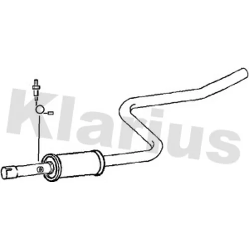 Stredný tlmič výfuku KLARIUS 240994