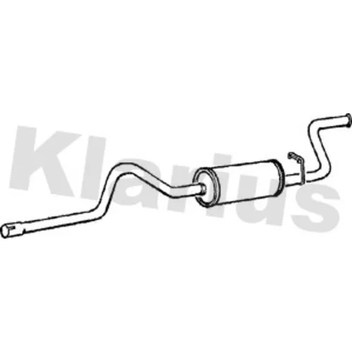 Koncový tlmič výfuku KLARIUS 250100