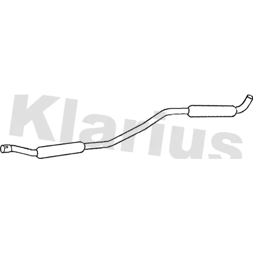 Stredný tlmič výfuku KLARIUS 250156