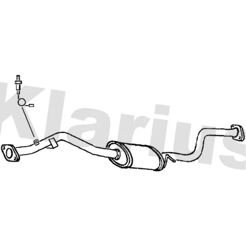 Stredný tlmič výfuku KLARIUS 250644
