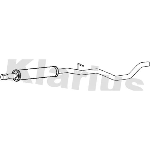 Stredný tlmič výfuku KLARIUS 250786