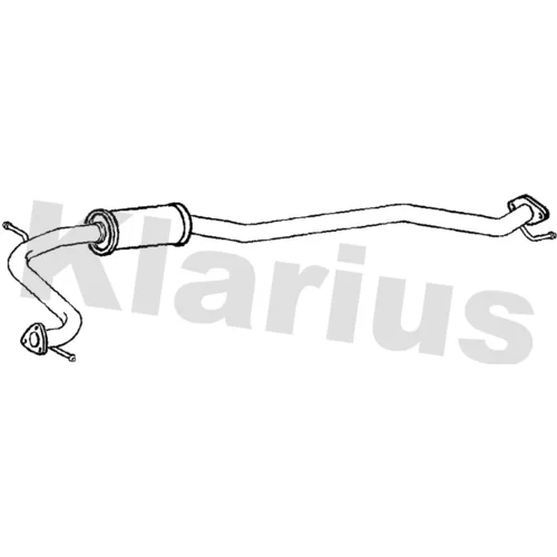 Stredný tlmič výfuku KLARIUS 250941