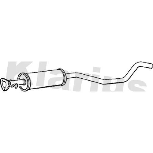 Stredný tlmič výfuku KLARIUS 260348
