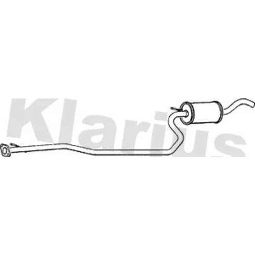 Stredný tlmič výfuku KLARIUS 260783