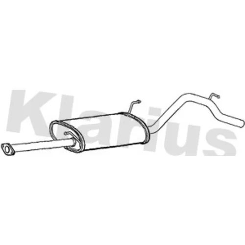 Koncový tlmič výfuku KLARIUS 260972