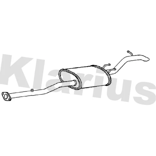 Koncový tlmič výfuku KLARIUS 261182