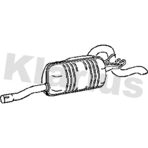 Koncový tlmič výfuku KLARIUS 270258