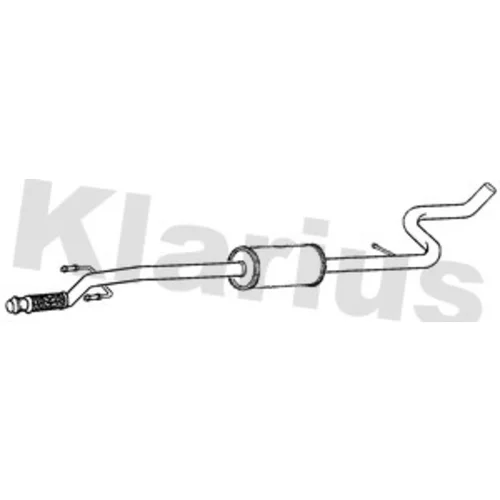 Stredný tlmič výfuku KLARIUS 270750