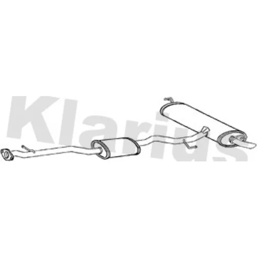 Koncový tlmič výfuku KLARIUS 270765