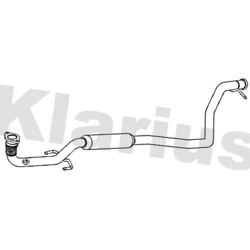 Stredný tlmič výfuku KLARIUS 270906