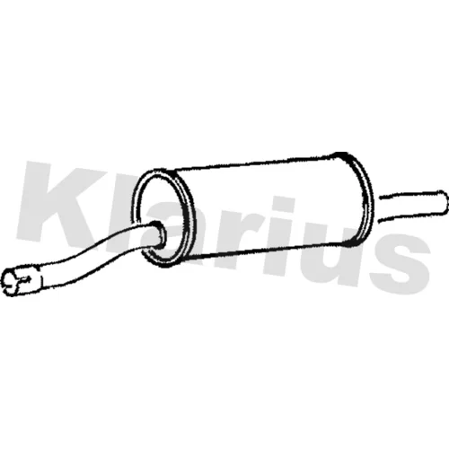 Stredný tlmič výfuku KLARIUS 220226