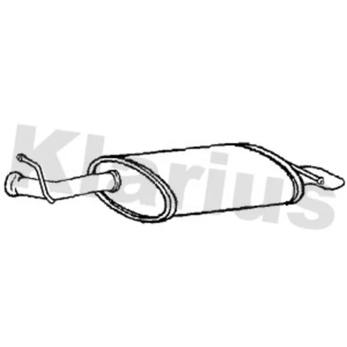 Koncový tlmič výfuku KLARIUS 220816