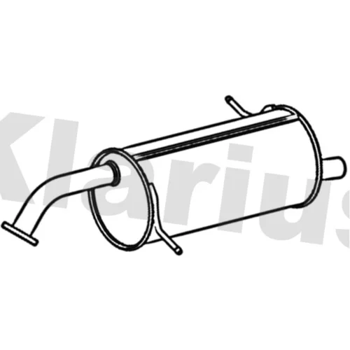 Koncový tlmič výfuku KLARIUS 221672