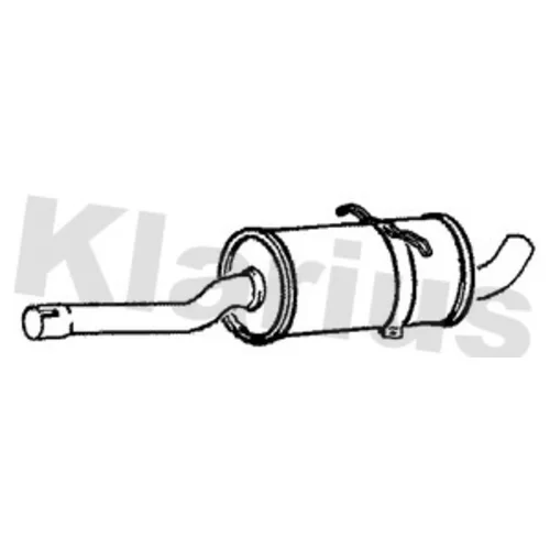 Stredný tlmič výfuku 230293 /KLARIUS/