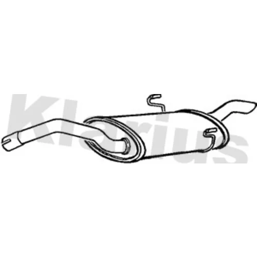 Koncový tlmič výfuku KLARIUS 230498