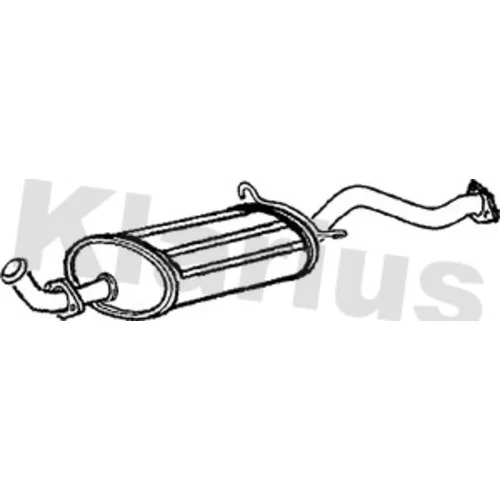 Stredný tlmič výfuku KLARIUS 230514