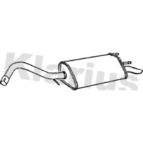 Koncový tlmič výfuku KLARIUS 230571